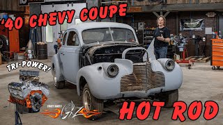 Introducing the Hot Rod 40 Chevy Coupe Project  Stacey Davids Gearz S17 E10 [upl. by Kcor547]