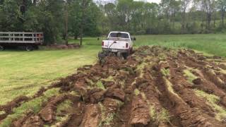 Plowing Field With a Pickup [upl. by Llennol]