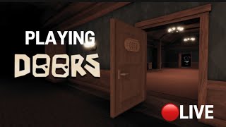 Playing doors live 🔴 insanely scarry [upl. by Eiluj625]