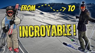 NEIGE FRAICHE DANS LA STATION DE MON ENFANCE  la neige est folle Ski vlog 11 [upl. by Ymer]