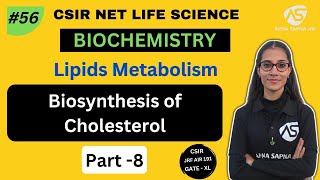 Biosynthesis of Cholesterol  Biochemistry  NET LIFESCIENCE [upl. by Boar757]