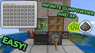 EASIEST 120 CREEPER AND XP FARM TUTORIAL in Minecraft Bedrock MCPEXboxPS4Nintendo SwitchPC [upl. by Uok]