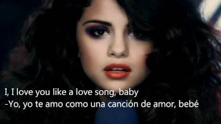 Selena Gómez Love You Like A Love Song Español amp English Lyrics [upl. by Sivlek998]