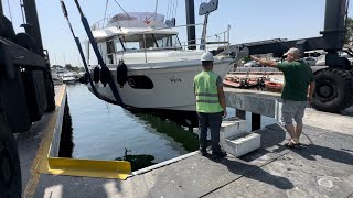 Beneteau Swift Trawler 30 returning back from the maintenance 2023 🛥️🧿BeneteauYachtChannel [upl. by Bone336]