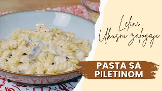 Pasta sa piletinom i pečurkama  Lelini ukusni zalogaji [upl. by Elirpa]