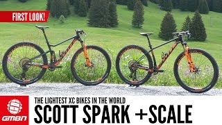 First Look New Scott Spark And Scale  The Lightest XC Bikes In The World [upl. by Yrag]