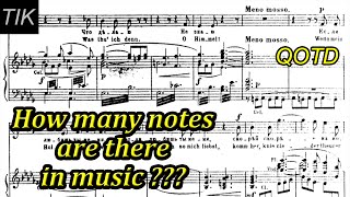 How Many Notes are there in Music QUESTION OF THE DAY 12 [upl. by Thgirw687]