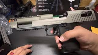 Magnum Research from Cybergun AIRSOFT DESERT EAGLE L6 UNBOXING and review Raw video no editing [upl. by Alage515]