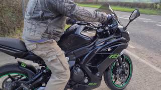 2015 KAWASAKI ER6F TEST RIDE [upl. by Hnad]