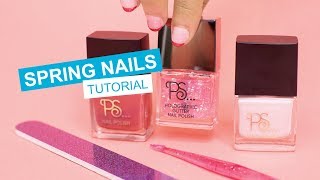 PRIMARK  Spring Nail Tutorial [upl. by Nahgem]