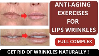 🛑 FACE YOGA EXERCISES FOR WRINKLES AROUND MOUTH  GET RID OF SMOKER LINES LIPS WRINKLES NATURALLY [upl. by Woodie]