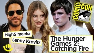 Lenny Kravitz Josh Hutcherson Willow Shields  Catching Fire Interview Part 1 [upl. by Iggie510]