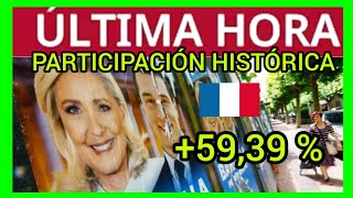 ÚLTIMAHORA  PARTICIPACIÓN DEL 5939 en Francia  MÁXIMOS DESDE 1986 [upl. by Aleit]