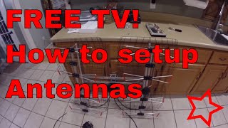 Detailed instructions on how to Install an over the air TV Antenna for free HDTV [upl. by Rudy]