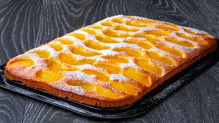 Amazing fluffy compote peach cake recipe The guarantee of a PERFECT WEEKEND Cookrate [upl. by Yro]