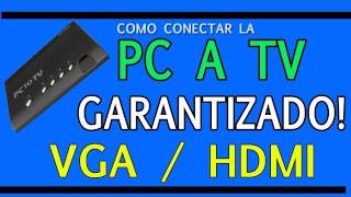 CONECTAR PC A TV  LAPTOP A TELEVISION VGA  HDMI [upl. by Netnilc]