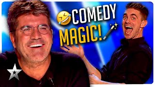 FUNNIEST Got Talent Magicians EVER [upl. by Arbmat246]