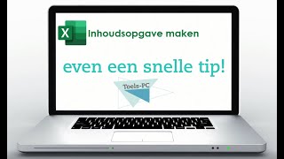 Snelle Korte Tip inhoudsopgave in Excel [upl. by Wallis]