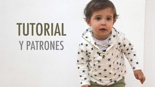 DIY Costura Cómo hacer sudadera con capucha para niños patrones gratis [upl. by Bonnie]