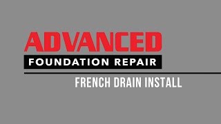 Installing a Foundation French Drain System [upl. by Smail128]