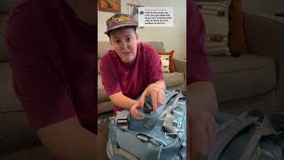 How to attach the backpack straps on a Patagonia Black Hole duffel patagonia blackhole duffel [upl. by Fabiola]