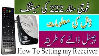 How To Installation FUJI STAR HD Digital Satellite Receiver222 MINI HD [upl. by Eerahc]