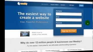 Weebly Tutorial  How to Sign Up and Set Up Domain Name with Weebly [upl. by Angele]