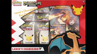 Lance’s Charizard V Box Opening  Celebrations  Pokémon TCG [upl. by Llebyram]