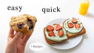 A Week of Realistic Breakfast Ideas quick easy amp good for me [upl. by Nodearb]