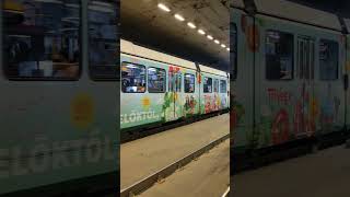 Tram 23 Budapest  Hungary  Market Hall Nagycsarnok tramspotting [upl. by Nomelihp]