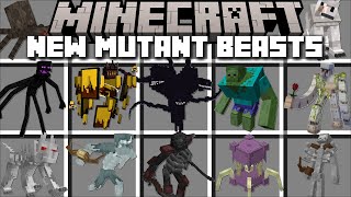 NEW MUTANT MOBS MOD MINECRAFT  FIGHT MUTANT MONSTERS AND DEFEAT THE OP BOSS  Minecraft Mods [upl. by Aylsworth]