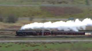 LMS 46233 Races the traffic on the M6 on a CME 28309 [upl. by Netsryk]