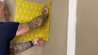 How To Wallpaper An Internal Corner Part 2 [upl. by Saks]