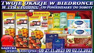 Biedronka Nowa Gazetka Promocyjna Od poniedziałku 27112023 W Tym Tygodniu Twoje Okazje w Biedronce [upl. by Harriot779]