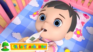 Baby is Sick  Sick Song  Kids Nursery Rhymes  Childrens Music  Baby Cartoon  Little Treehouse [upl. by Ahsika]