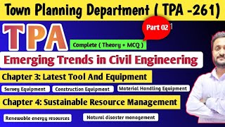 Emerging Trends in Civil Engineering  Part 02 TPA Exam Study Material  tpa townplanning [upl. by Philbrook]