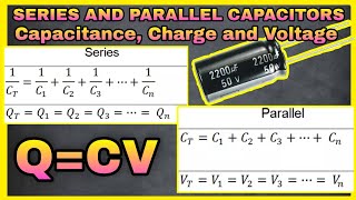 PHYSICS  SERIES amp PARALLEL CAPACITORS  Capacitance Charge and Voltage  TAGALOGENGLISH [upl. by Nnylidnarb896]