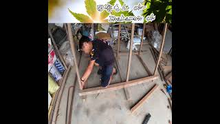 1 廃材を使用してヤギ小屋を作ってみた I made a goat shed using scrap wood [upl. by Annairdna425]