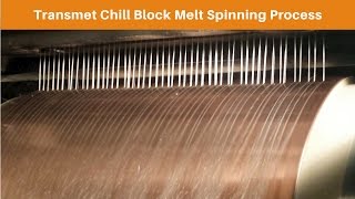 Transmet Corporation Chill Block Melt Spinning Process [upl. by Irrehc900]