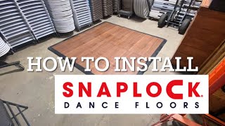 Snaplock Dance Floor Reviews  Instructions For Installation amp 4x8 Sub Floor Panels Hack [upl. by Oznecniv]