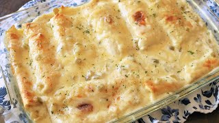 Easy White Chicken Enchilada Casserole [upl. by Charissa]