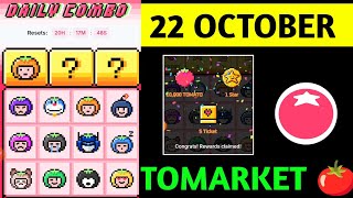 Tomarket Airdrop Daily Combo 22 October  Tomato Daily Combo Today  Tomarket daily combo card [upl. by Zeuqcaj]