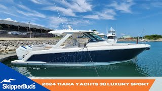 2024 Tiara Yachts 38LS Yacht Tour SkipperBuds [upl. by Murial]