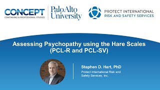 Psychopathy using the Hare Scales PCLR amp PCLSV  Selfpaced program with Dr Stephen D Hart [upl. by Shepley]