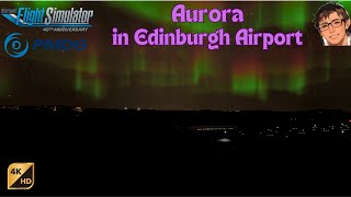 Northern Lights  aurora borealis live uk in MSFS [upl. by Sholem]