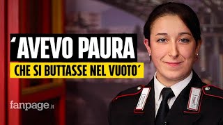 Carabiniera salva ragazza in bilico sul ponte quotPossiamo fare tanto per chi vive momenti difficiliquot [upl. by Corder711]