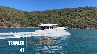 Beneteau Swift Trawler 41 Sedan ‘Sea Eagle’ cruising in Sydney [upl. by Notfa]