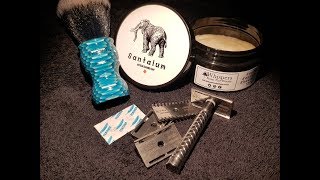 Homelike Shaving Start Razor  Whisper From The Woods Shaving Soap [upl. by Ednalrym]