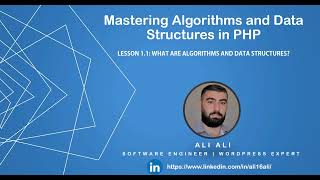 Mastering Algorithms and Data Structures in PHP  𝗪𝗵𝗮𝘁 𝗮𝗿𝗲 𝗔𝗹𝗴𝗼𝗿𝗶𝘁𝗵𝗺𝘀 𝗮𝗻𝗱 𝗗𝗮𝘁𝗮 𝗦𝘁𝗿𝘂𝗰𝘁𝘂𝗿𝗲𝘀 11 [upl. by Darahs199]