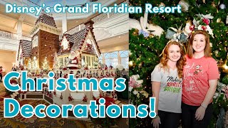 Disneys Grand Floridian Resort Christmas Decorations Tour with Libby Christmas at Disney World [upl. by Ernesta]